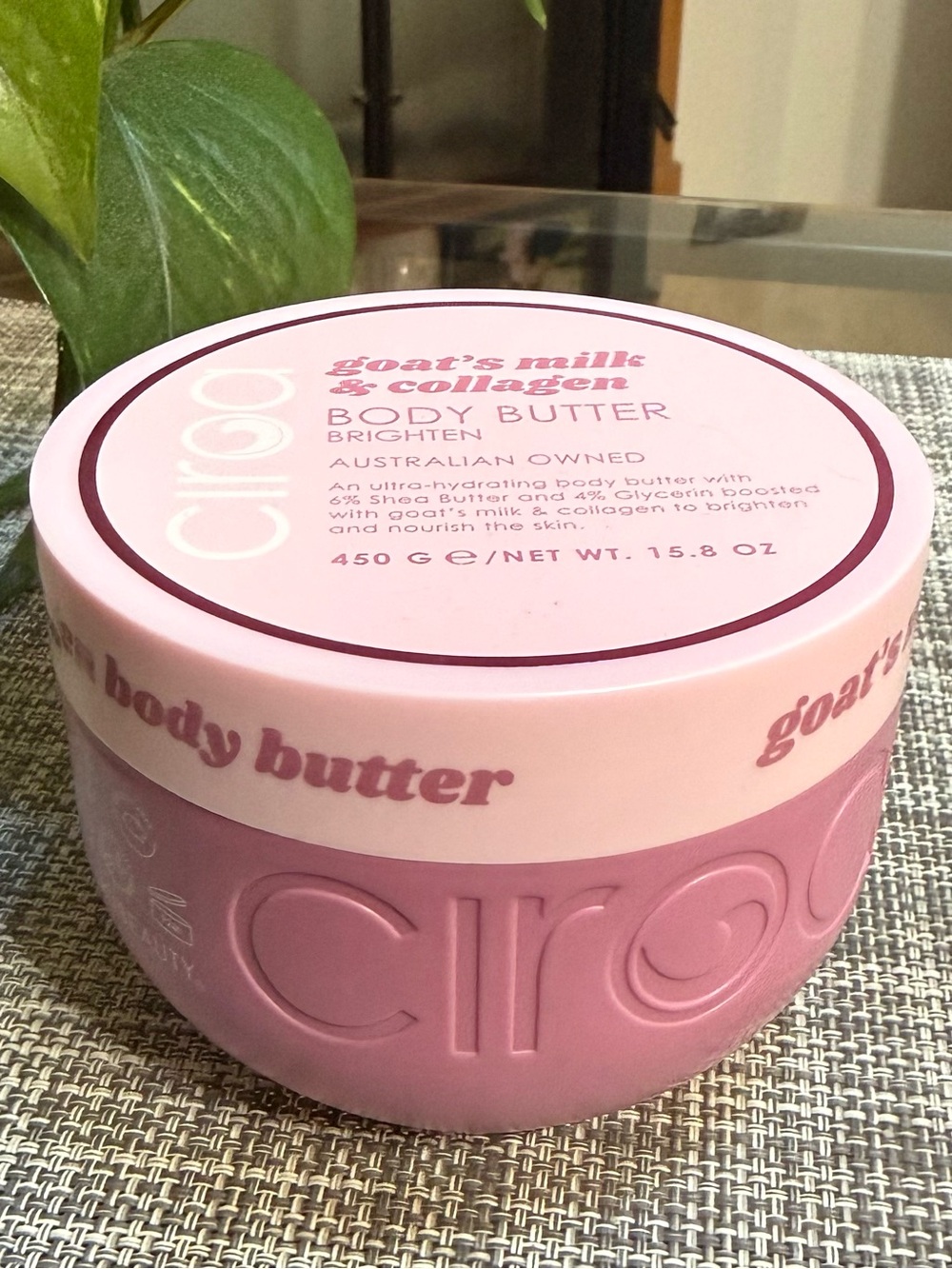 Ciroa Brand New Goat's Milk & Collagen 💕Pink Body Butter - Brighten